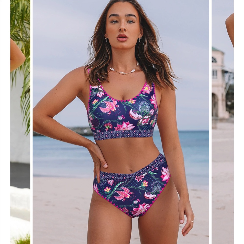 Brand new high rise bathing suit